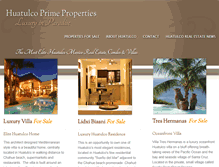 Tablet Screenshot of huatulcoprimeproperties.com